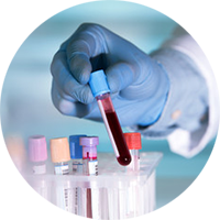 EDTA blood tube circle