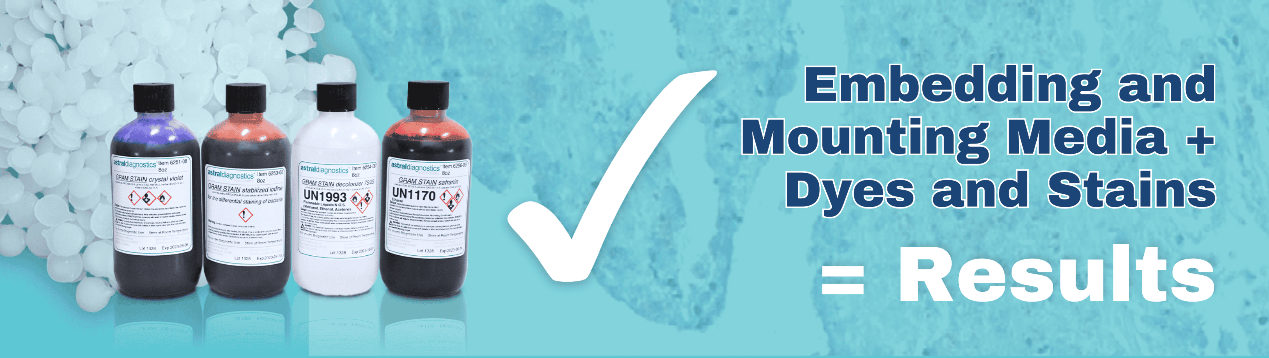 Image of embedding and Mounting Media = Dyes and Stains